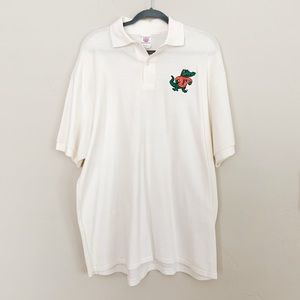 GTS Mens Cream Short Sleeve Polo Vintage Florida Gators with Logo Patch (XL)